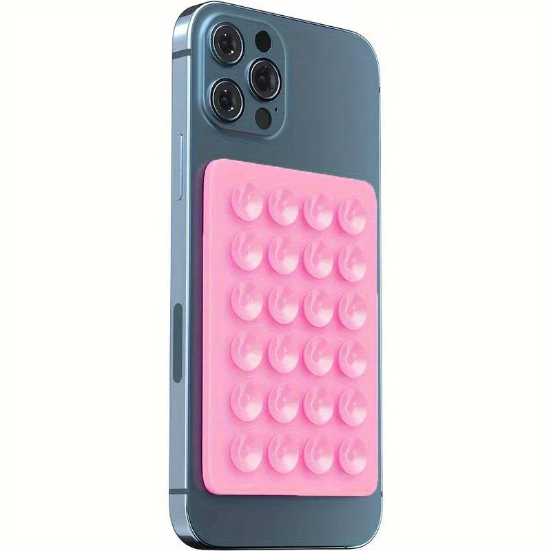 Silicone Suction Phone Holder Mat Multifunctional Suction Cup Wall Stand Square Anti-Slip Single-Sided Case Mount Back Sticker